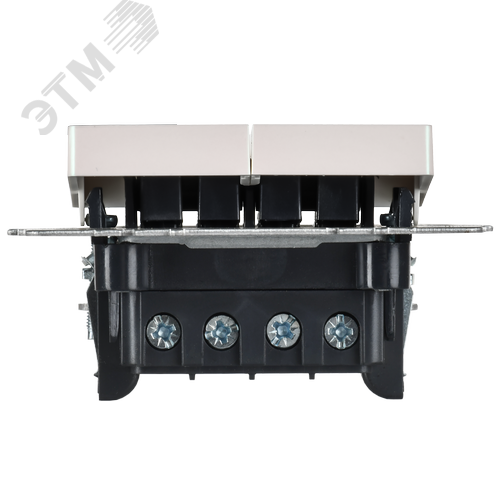 BRITE Выключатель 2-клавишный перекрестный 10А ВС10-2-3-БрЖ жемчуг IEK - фото 4