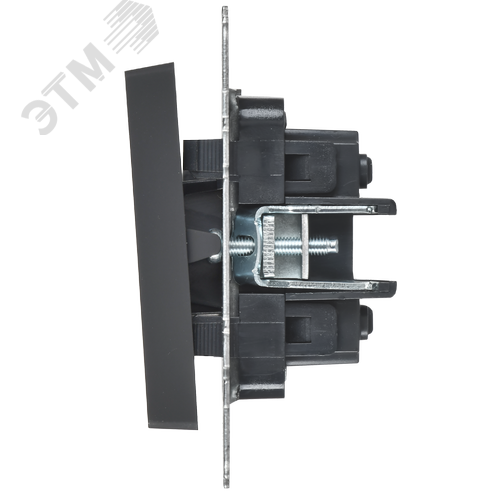 BRITE Выключатель 2-клавишный перекрестный 10А ВС10-2-3-БрГ графит IEK - фото 3