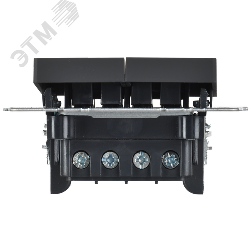 BRITE Выключатель 2-клавишный перекрестный 10А ВС10-2-3-БрГ графит IEK - фото 4