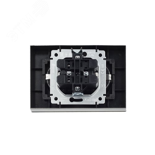 BRITE Розетка двойная с заземлением с защитными шторками 16А в сборе РСш12-3-БрШ шампань - фото 7