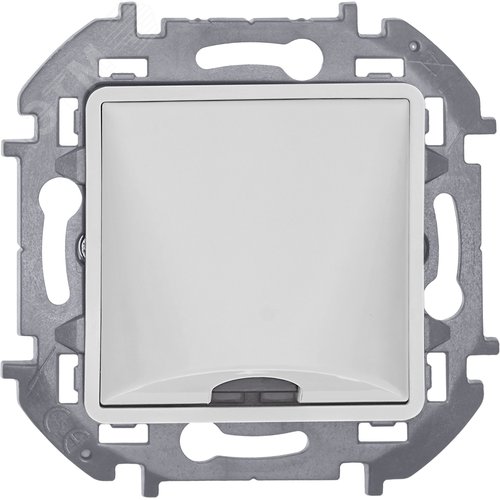 Вывод кабеля с зажимом для кабеля белый INSPIRIA - фото 6