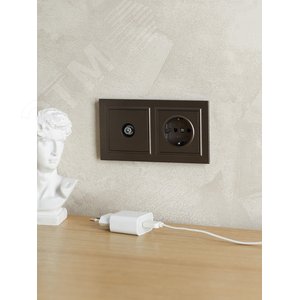 BRITE Рамка 2 поста IP44 РУ-2-БрТБ-44 темная бронза - фото 6