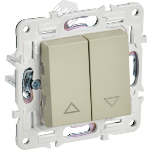 SKANDY Выключатель жалюзи 10А SK-V12B бежевый IEK - фото 1