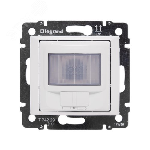 Датчик движения с возможностью ручного управления пассивный инфракрасный без нейтралибелый VALENA - фото 3