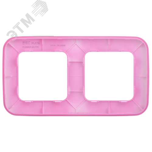 FLITE ARTISTIC Рамка 2-местная РУ-2-А-ФлПр пурпурный IEK - фото 4