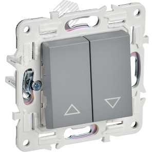 SKANDY Выключатель жалюзи 10А SK-V12Gr серый IEK - фото 1