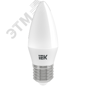 Лампа светодиодная C35 свеча 9Вт 230В 3000К E27 IEK LLE-C35-9-230-30-E27 IEK - 3