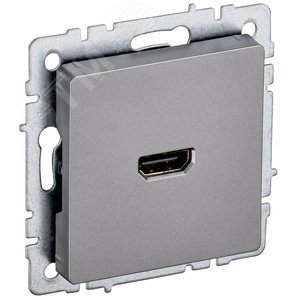 Изображение товара BRITE Розетка HDMI РHDMI-0-БрС сталь (шт)