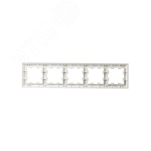 BRITE Рамка 5 постов РУ-5-Бр белый/белый IEK - фото 3