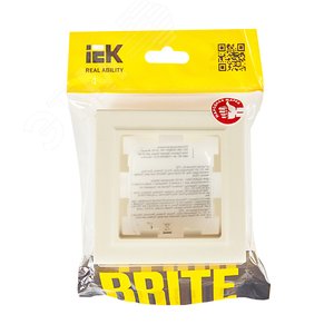 BRITE Рамка 1 пост IP44Р У-1-БрКр-44 бежевый - фото 5
