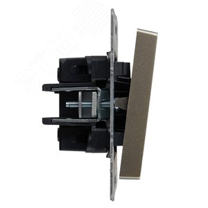 BRITE Выключатель одноклавишный перекрестный 10А ВС10-1-3-БрШ шампань - фото 3