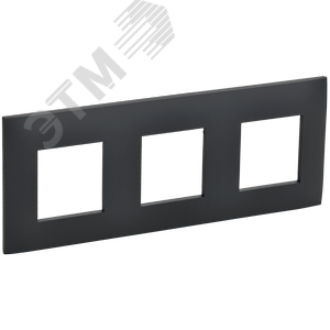 SKANDY Рамка 3-местная SK-F03G графит IEK - фото 1