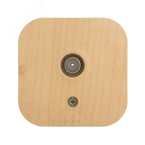 Розетка для открытой установки TV тип звезда дерево QUTEO - фото 3