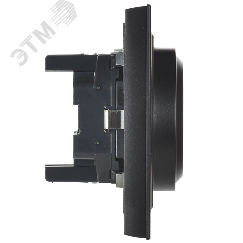 BRITE Розетка двойная с заземлением с защитными шторками 16А в сборе РСш12-3-БрЧ черный - фото 6