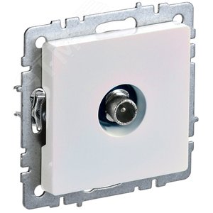 BRITE Розетка TV проходная РТВ10-0-БрЖ жемчуг - фото 1