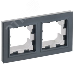 Изображение товара BRITE Рамка 2 поста IP44 РУ-2-БрГ-44 графит (шт)