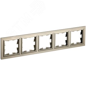 BRITE Рамка 5 постов РУ-5-БрШ шампань - фото 1