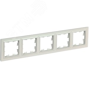 BRITE Рамка 5 постов РУ-5-БрЖ жемчуг - фото 1
