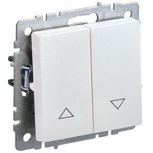 Изображение товара BRITE Выключатель жалюзи 10А ВС10-1-5-БрЖ жемчуг (шт)