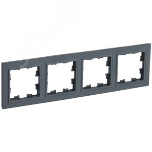Изображение товара BRITE Рамка 4 поста РУ-4-БрГ графит (шт)