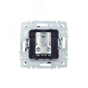 BRITE Розетка TV проходная РТВ10-0-БрТБ темная бронза - фото 4