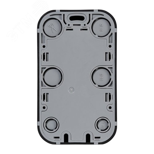 Розетка 2-местная для открытой установки с заземлением без защитных шторок с предварительным подключением 16А черный матовый QUTEO - фото 9