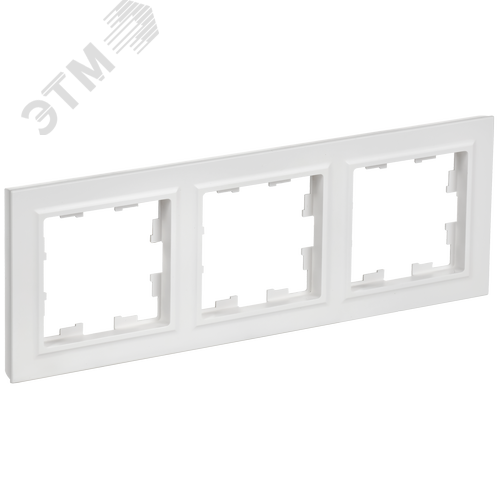 Изображение товара BRITE Рамка 3-местная РУ-3-БрАБ арктический белый IEK (шт)