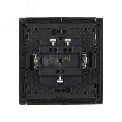 FORTE&PIANO Выключатель 2-клавишный с индикацией 10А FP306 серый IEK - фото 2