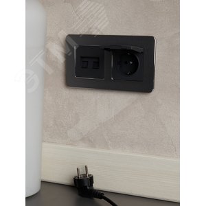 BRITE Рамка 2 поста РУ-2-1-Бр металл титан RE IEK - фото 5