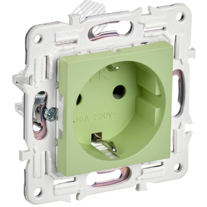 Изображение товара SKANDY Розетка с заземлением без защитных шторок 16А SK-R05G мятный IEK (шт)