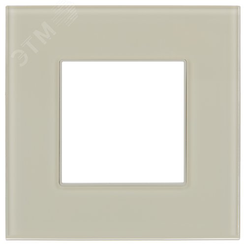 SKANDY Рамка 1-местная SK-F21B стекло беж. IEK - фото 4