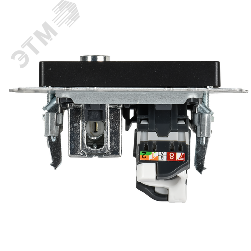 BRITE Розетка двойная TV+RJ45 кат.5E РТВ/РК12-БрЧ черный - фото 5
