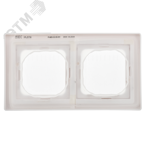 FLITE Рамка 2-местная IP55 Рпро-2-55-ФлБ белый IEK - фото 4