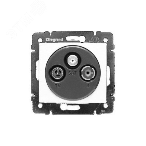 Изображение товара Розетка TV-FM-SAT тип звезда белый VALENA DIY (шт)