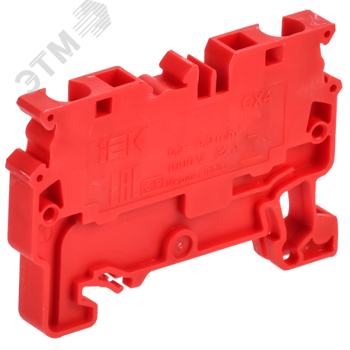 ARMAFIX Клемма пружинная CX4 проходн. красная IEK - фото 3