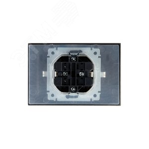 BRITE Розетка двойная с заземлением с защитными шторками и крышкой 16А в сборе IP44 РСбш12-3-44-БрШ шампань - фото 4