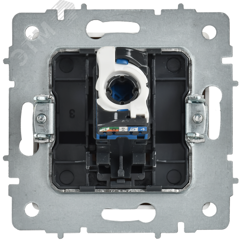 BRITE Розетка компьютерная RJ45 кат.6 РК11-БрАБ арктический белый IEK - фото 5