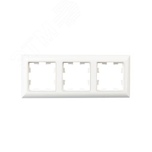 BRITE Рамка 3 поста РУ-3-Бр белый/белый IEK - фото 2
