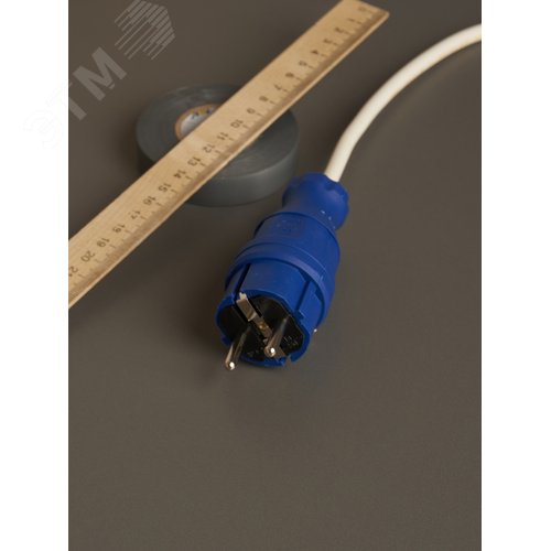 Вилка прямая ОМЕГА IP44 синяя ВБп3-1-0м - фото 5