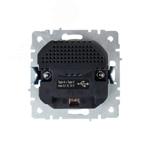 BRITE Розетка с заземлением с защитными шторками 16А с USB A+C 18Вт РЮш11-1-БрКр бежевый - фото 4