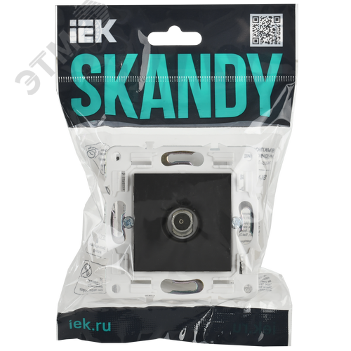 SKANDY Розетка TV оконечная SK-A12T титан IEK - фото 2