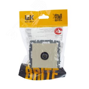 BRITE Розетка TV оконечная РТВ11-0-БрКр бежевый - фото 7