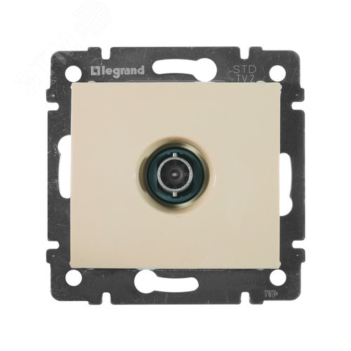 Розетка TV оконечная слоновая кость VALENA - фото 3