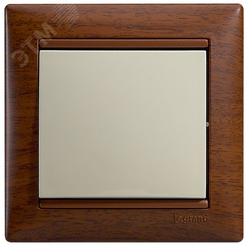 Выключатель 1-клавишный проходной схема 6 10А безвинтовое крепление слоновая кость VALENA - фото 5