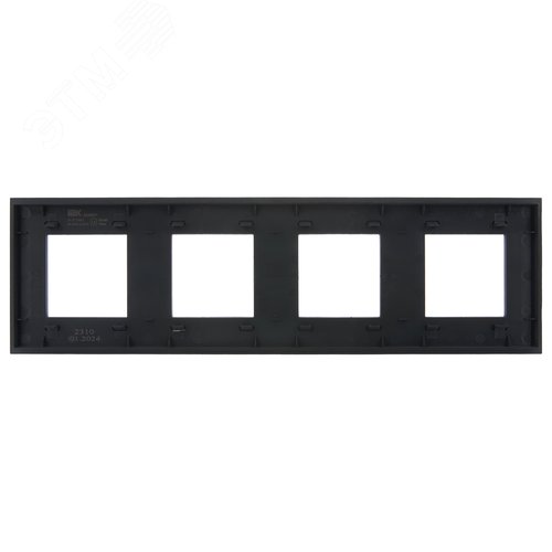 SKANDY Рамка 4-местная SK-F24G стекло графит IEK - фото 4