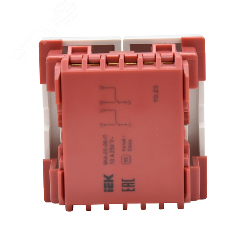 Выключатель проходной (переключатель) двухклавишный - фото 4