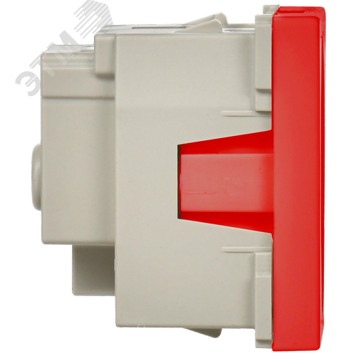 Розетка силовая с заземлением красная РКС-        20-32-П-К - фото 3