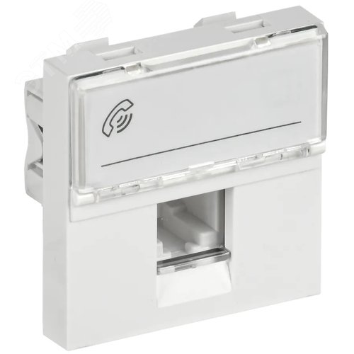 Изображение товара Розетка телефонная RJ11 категория 3 2 модуля (шт)