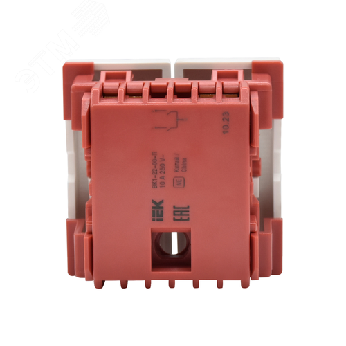 Выключатель двухклавишный на 2 модуля ВК1-22-00-П - фото 4