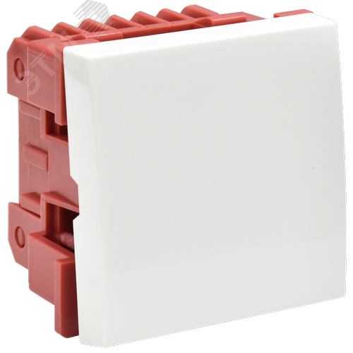 Выключатель одноклавишный на 2 модуля ВКО-21-00-П - фото 1